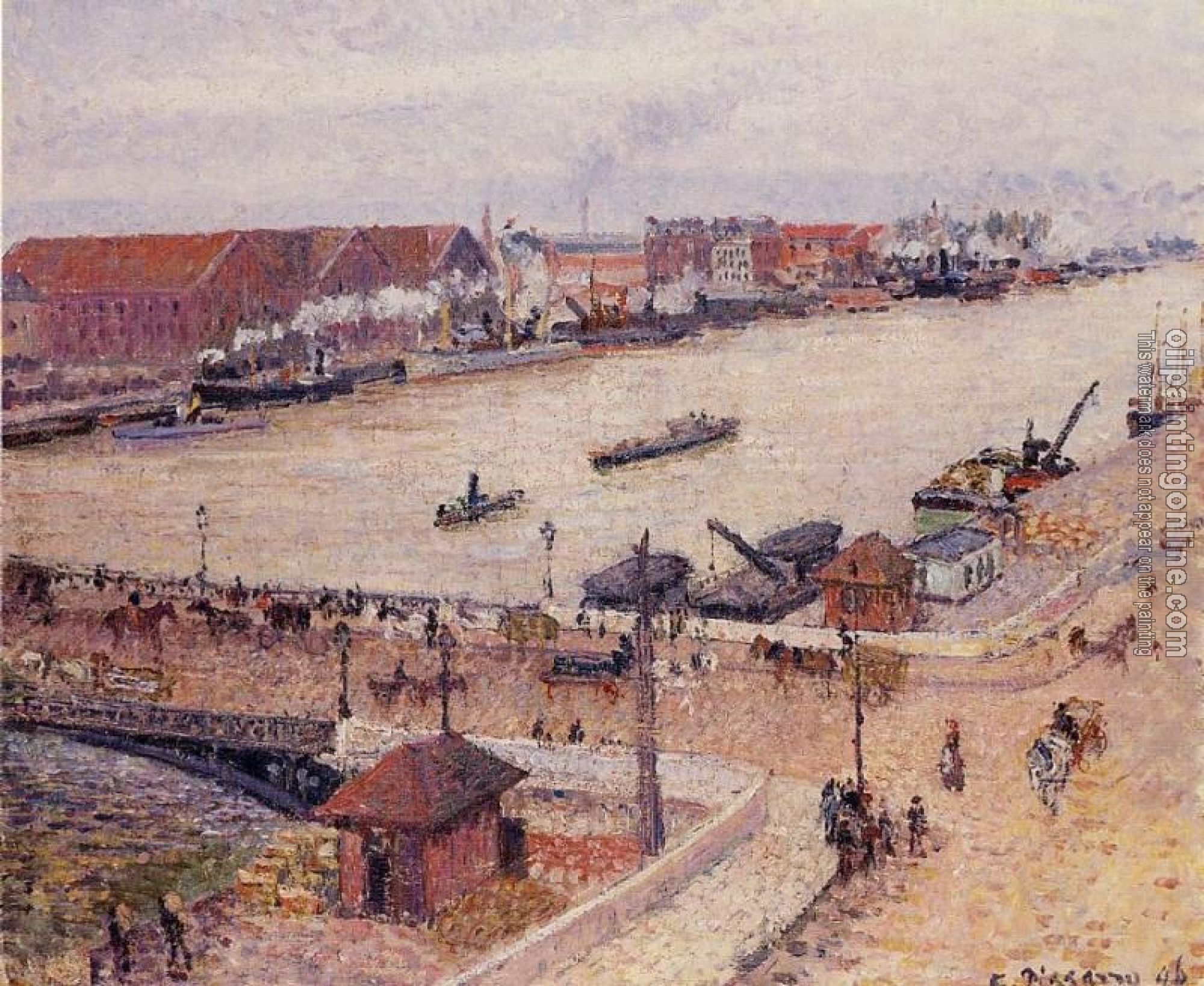 Pissarro, Camille - The Seine in Flood, Rouen